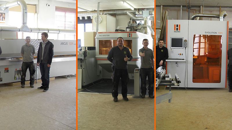 Edgebanding, CNC & complete machine united in production