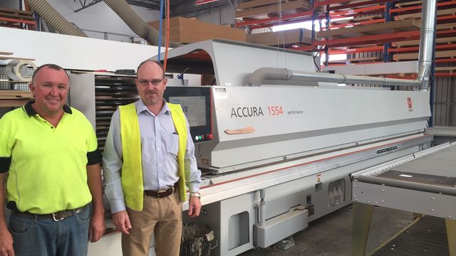 HOLZHER reference customer Timberline in Australia with ACCURA edge banding machine HOLZHER reference customer Timberline in Australia with ACCURA edge banding machine