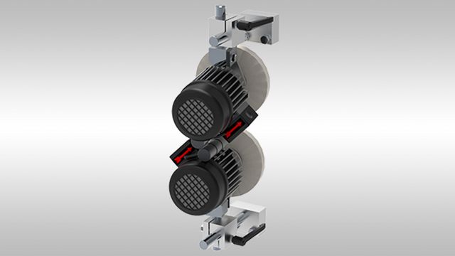 Buffing unit for polishing work during finishing - HOLZHER Streamer edgebanders