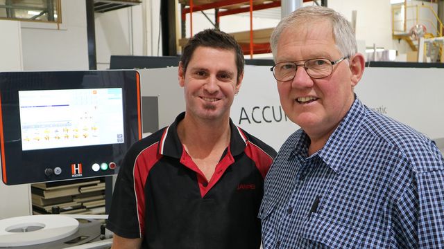 HOLZHER Australia reference customer Janper - Accura edge banding machine