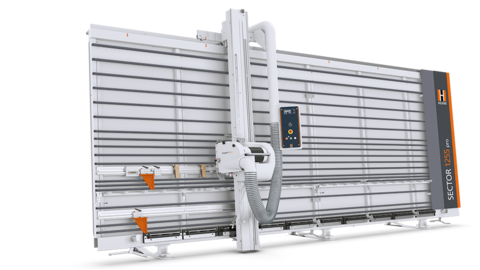 Vertical sawing from manufacturer Holzher Vertical panel saw from Holzher - easy panel handling and sawing
