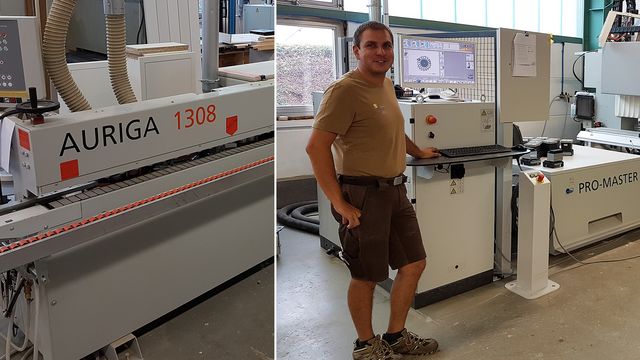 Good experience with HOLZ-HER CNC machine PROMASTER 7125 and edge banding machine Auriga 1308 HOLZHER customer reference Wieland from Gernsbach is satisfied with CNC and edge processing