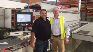 HOLZHER reference customer Timberline in Australia with ACCURA edge banding machine