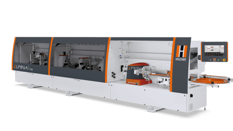 edgebanding machine holzher lumina 1588 - invisible joints with laser edging edgebander Lumina 1588 from Holzher