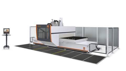 The 5-axis CNC nesting machine from HOLZHER - dynamic processing in XXL format with the Dynestic 7535