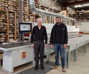 Customer Walls Bros HOLZHER Australia with edge banding machines ACCURA and SPRINT